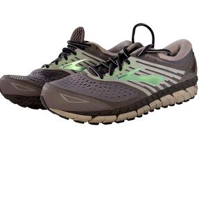 Brooks Ariel 18 Women’s Gray Green Stability Sneakers for Running Walking Sz 11